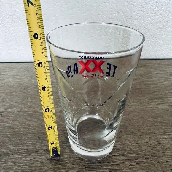 Dos Equis Mexican Beer Cerveza Texas Tall Glass Cup - Picture 2 of 3